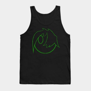 Braincave Face (Green) Tank Top